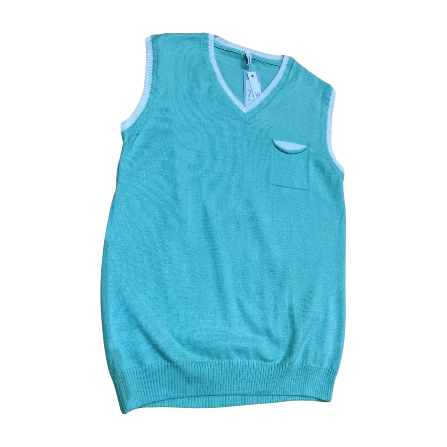 Soft sleeveless pullover for boys 9-10 years old بلوفر ناعم بدون أكمام للأولاد من سن 9 إلى 10 سنوات