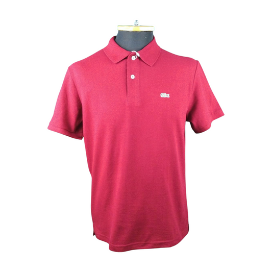 تيشيرت بولو لاكوست سادة قطن