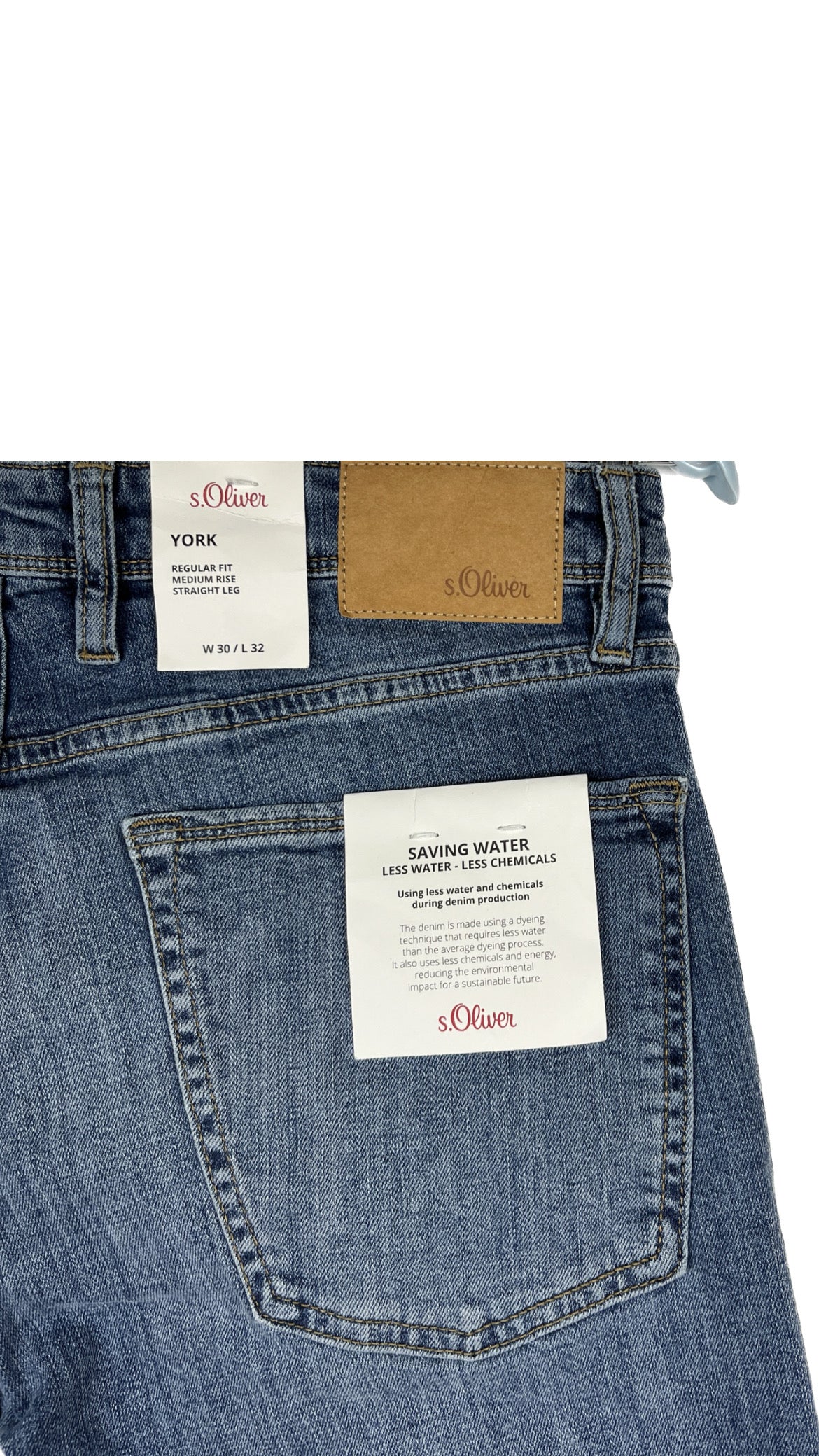 S.Oliver blue jeans 84 cm length 76.2 cm waist إس أوليفر الجينز الأزرق