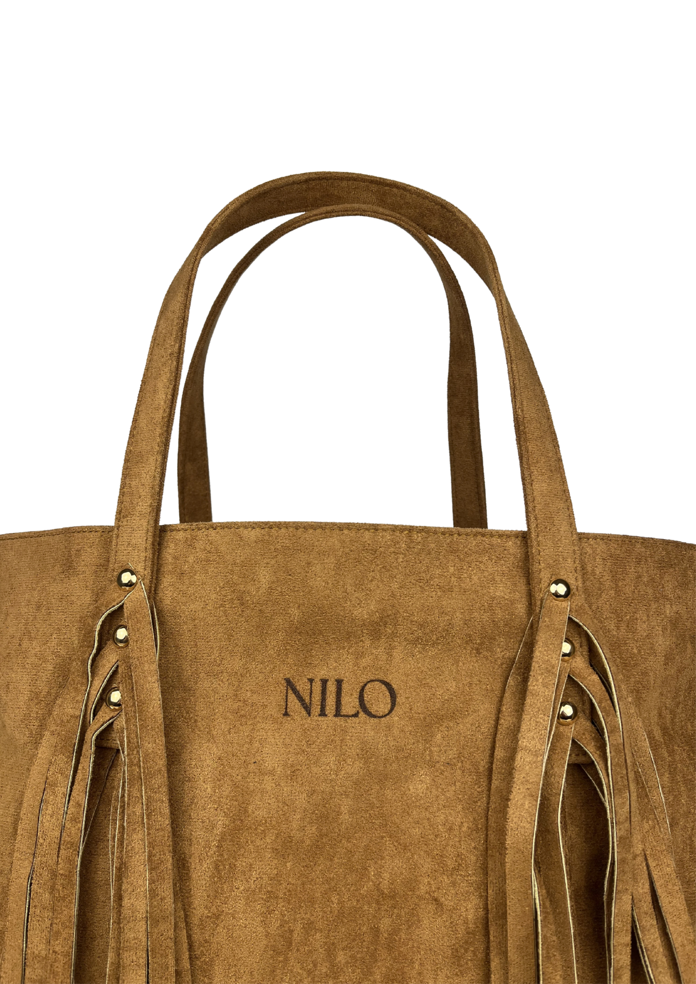 Camel Suede fringe bag