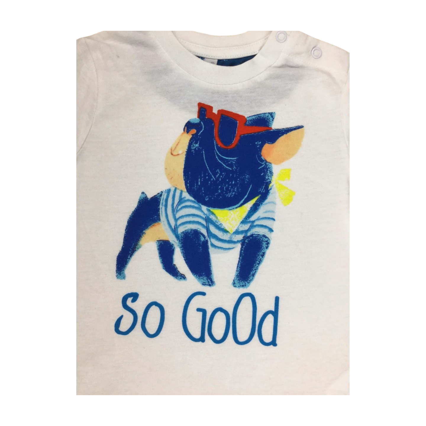 Happy Baby white shirt for ( for 1 Years Old baby ) قميص هابي بيبي باللون الأبيض (للأطفال بعمر سنة واحدة)