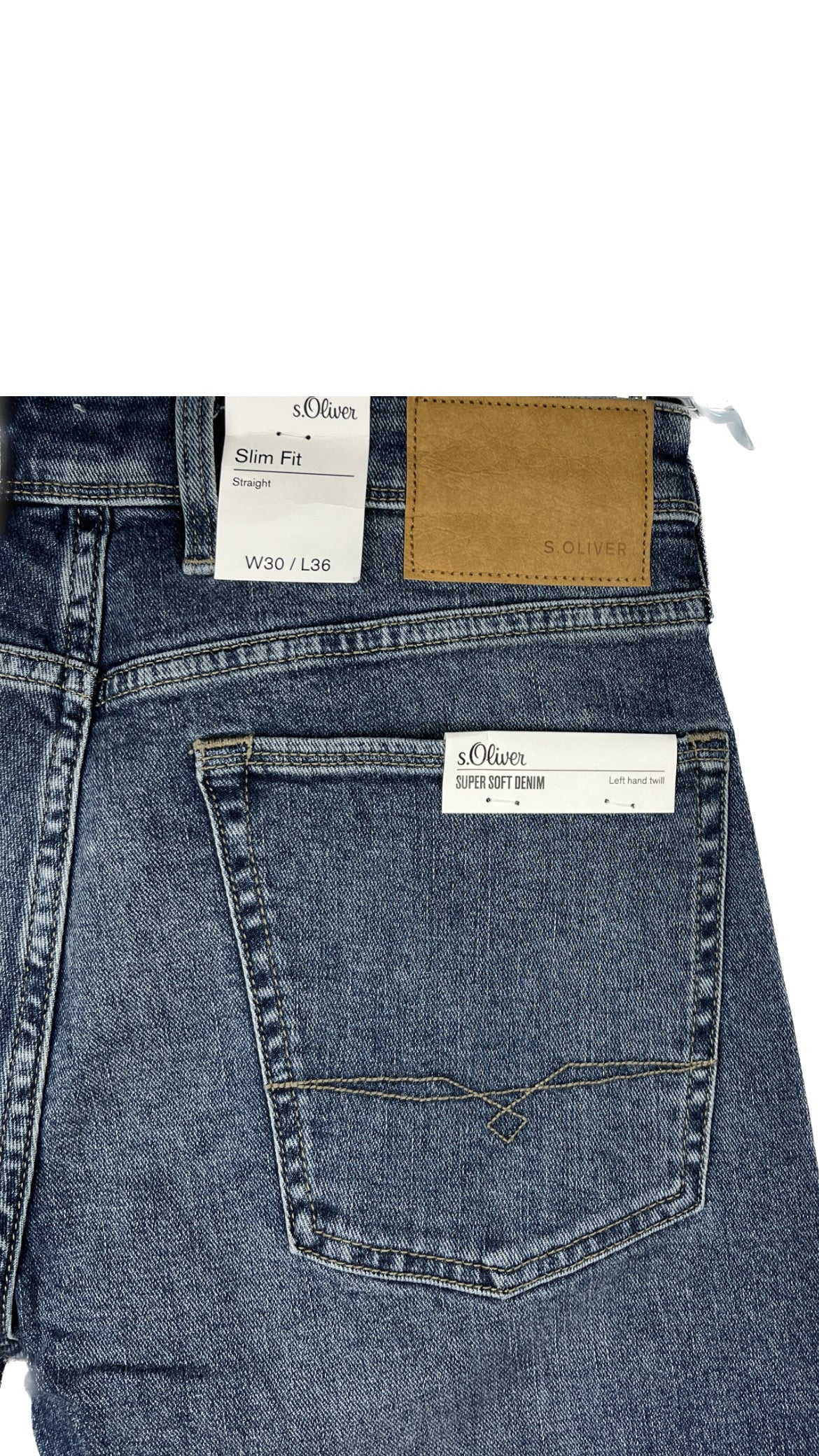 S.Oliver jeans76.2 waist 96.44 length إس أوليفر جينز