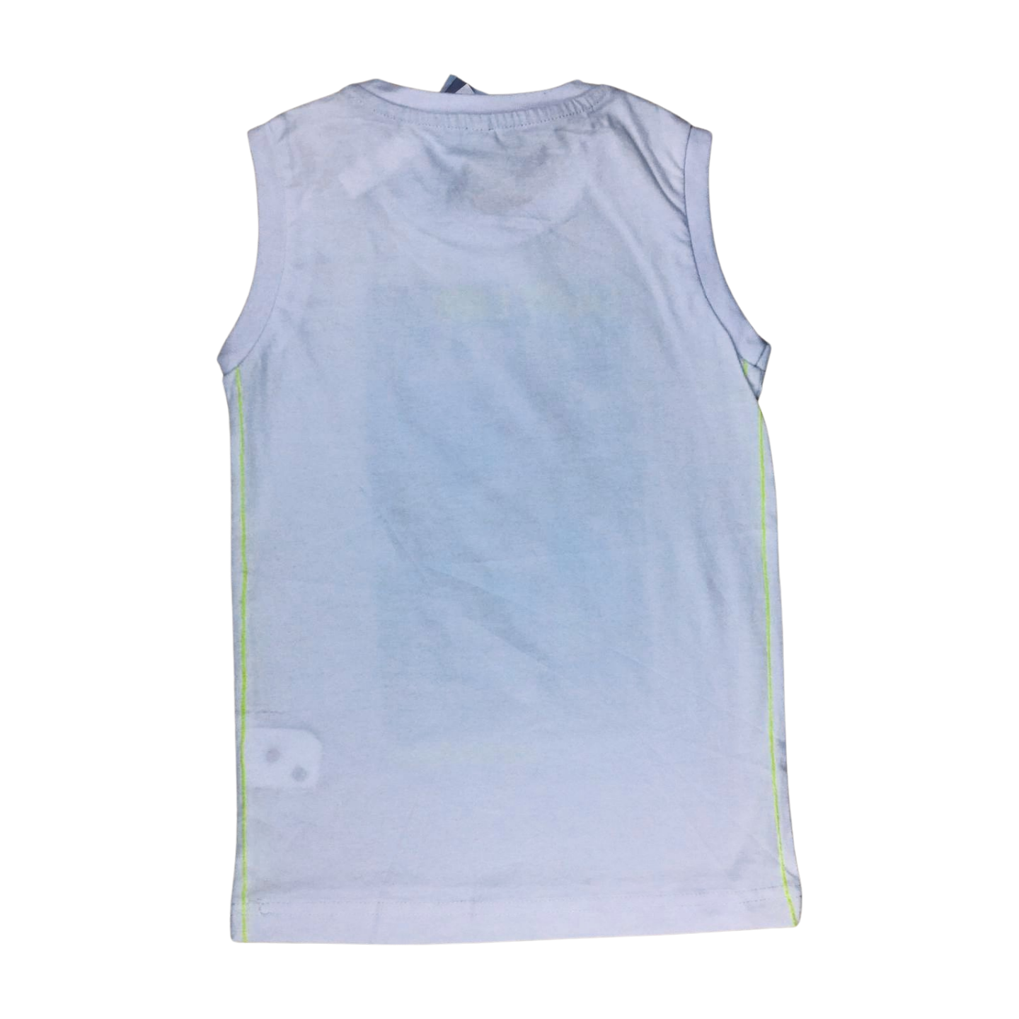 Cotton Sleeveless T Shirts for kids 4-5 Years (110 CM) For Boys تي شيرت قطن بدون أكمام للأطفال من 4 إلى 5 سنوات (110 سم) للأولاد