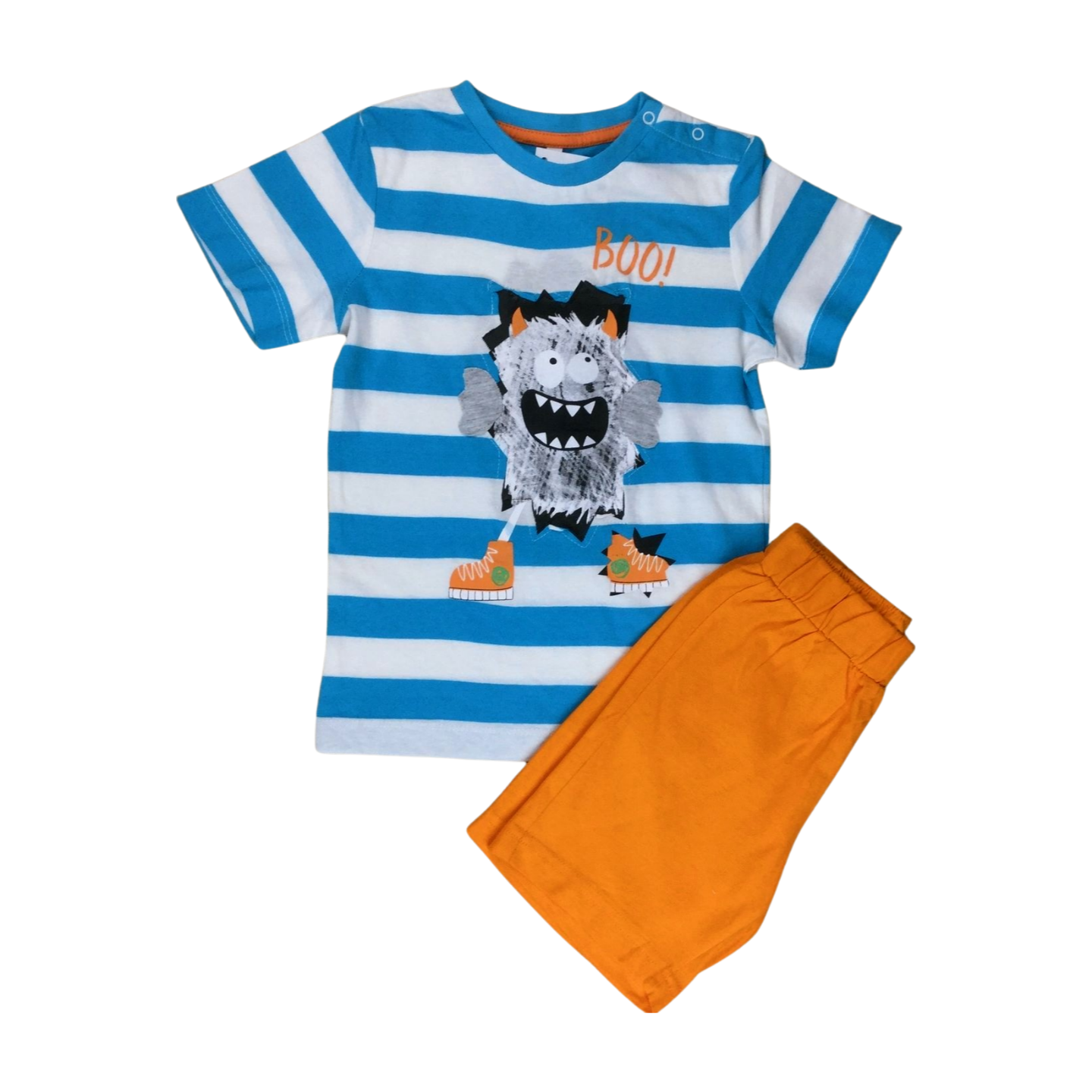 Nice set Kids T-Shirt and Short (36 Month) For boys طقم جميل تيشيرت وشورت للأطفال (36 شهر) للأولاد