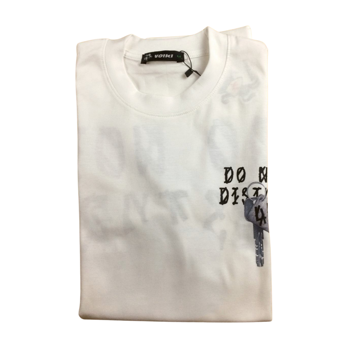 Simple Design White T-Shirt for men تي شيرت أبيض بتصميم بسيط للرجال