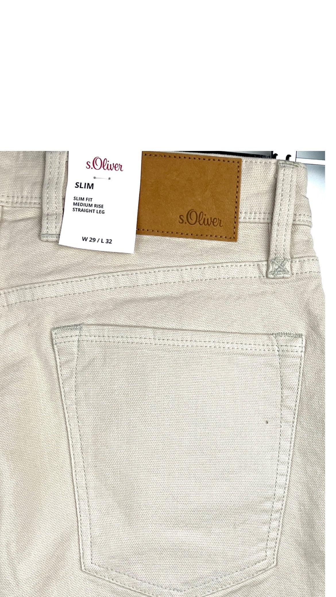 S.Oliver beige denim pants S.Oliver beige denim pants76 waist 81 length بنطلون جينز S.Oliver بيج بنطلون S.Oliver جينز بيج