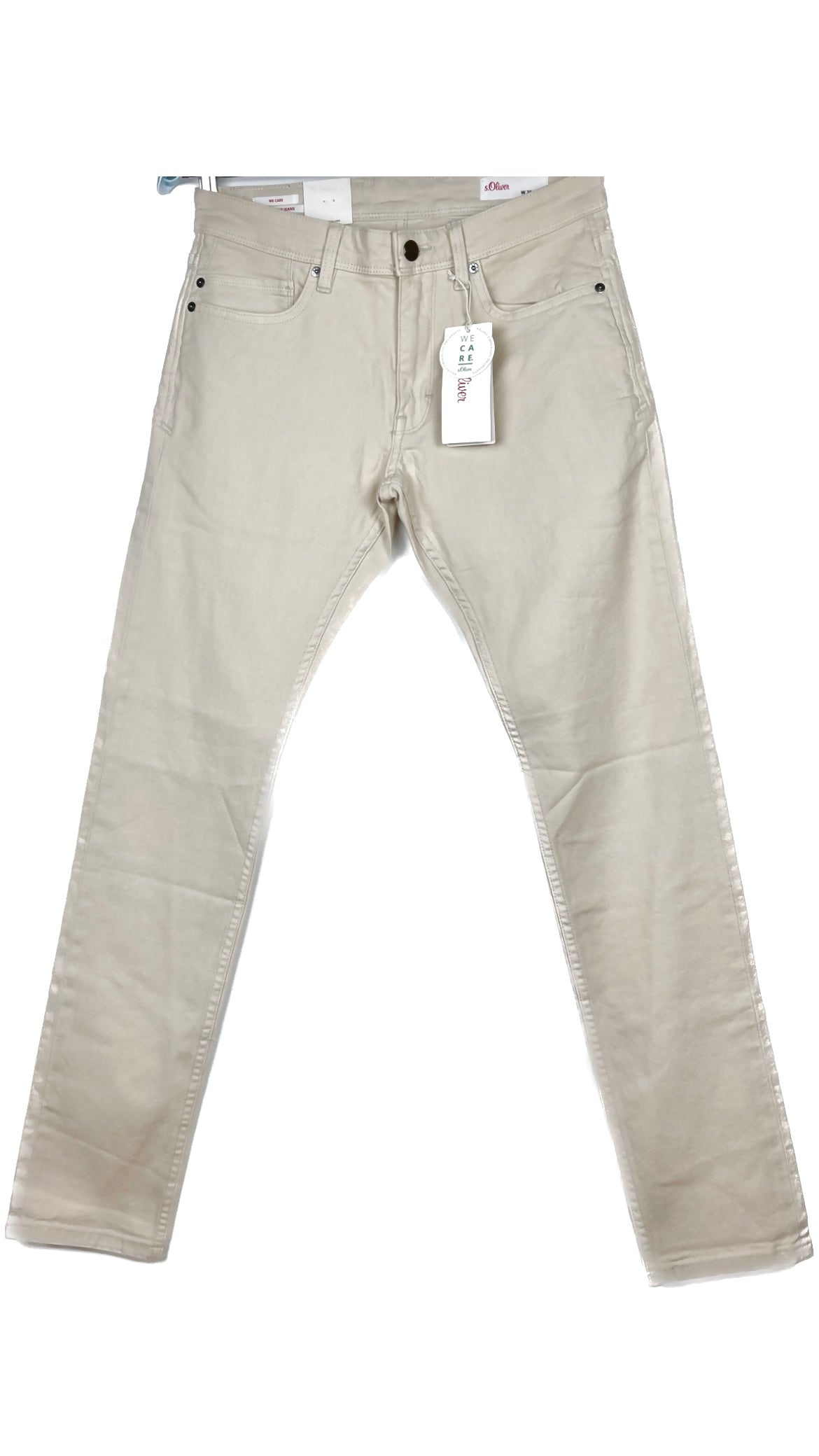 S.Oliver beige denim pants S.Oliver beige denim pants76 waist 81 length بنطلون جينز S.Oliver بيج بنطلون S.Oliver جينز بيج