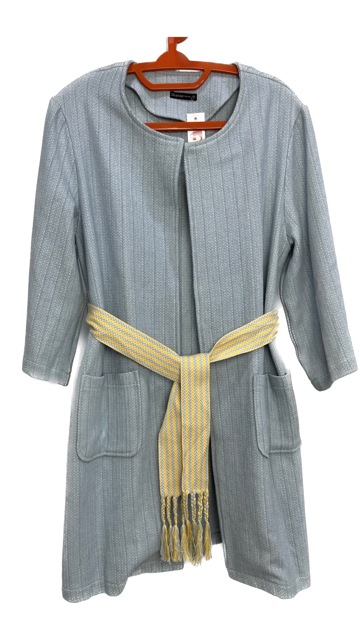 light blue coat معطف أزرق فاتح