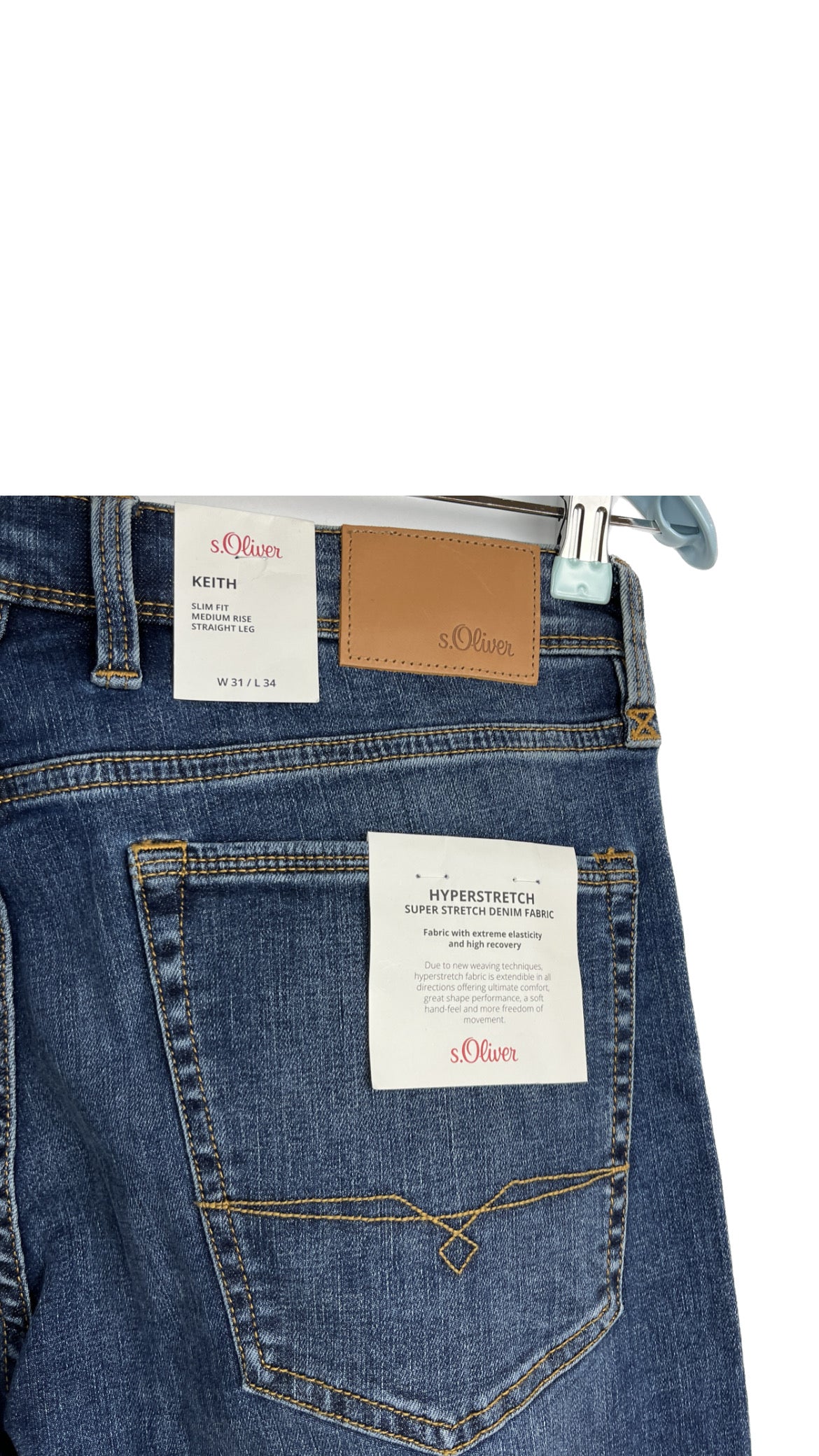 S.Oliver blue jeans 81length - 91waist cm إس أوليفر الجينز الأزرق