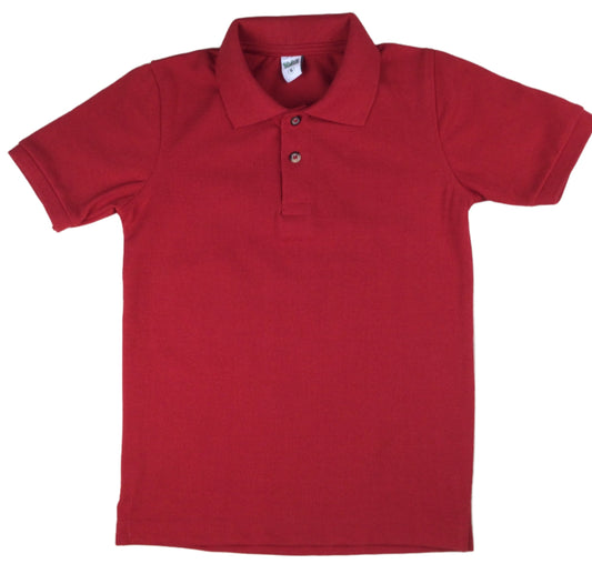 red shirt for kids plain egyptian made cotton high quality