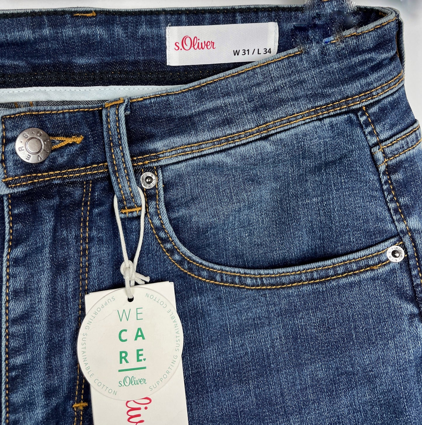 S.Oliver blue jeans 81length - 91waist cm إس أوليفر الجينز الأزرق