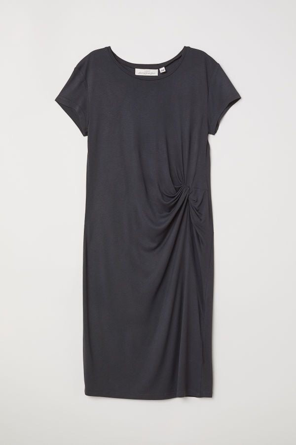 short sleeve dress فستان جراي