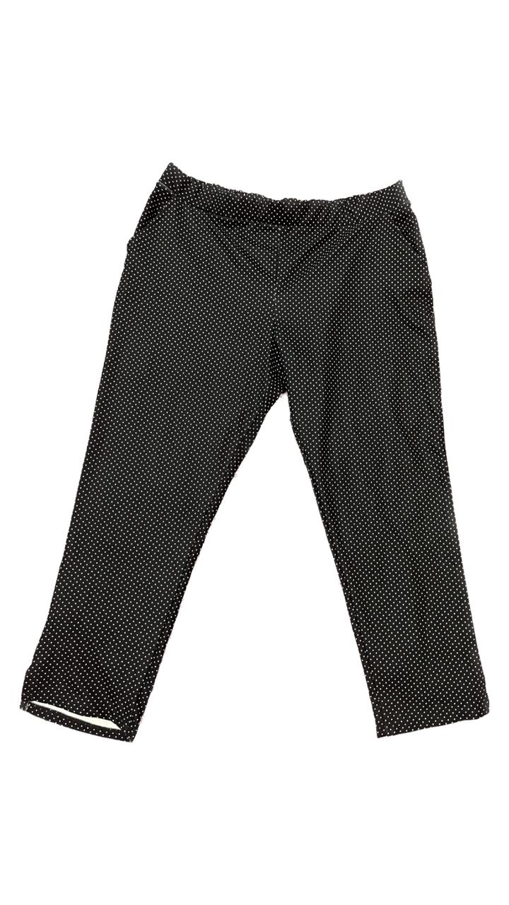 بنطلون حريمي اسود منقط ابيض