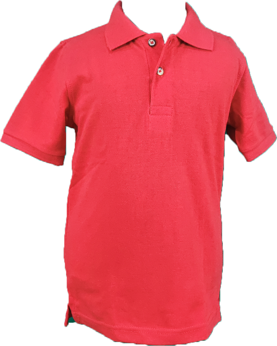 Short Sleeve red shirt for kids age 6 قميص أحمر كم قصير للأطفال من سن 6 سنوات