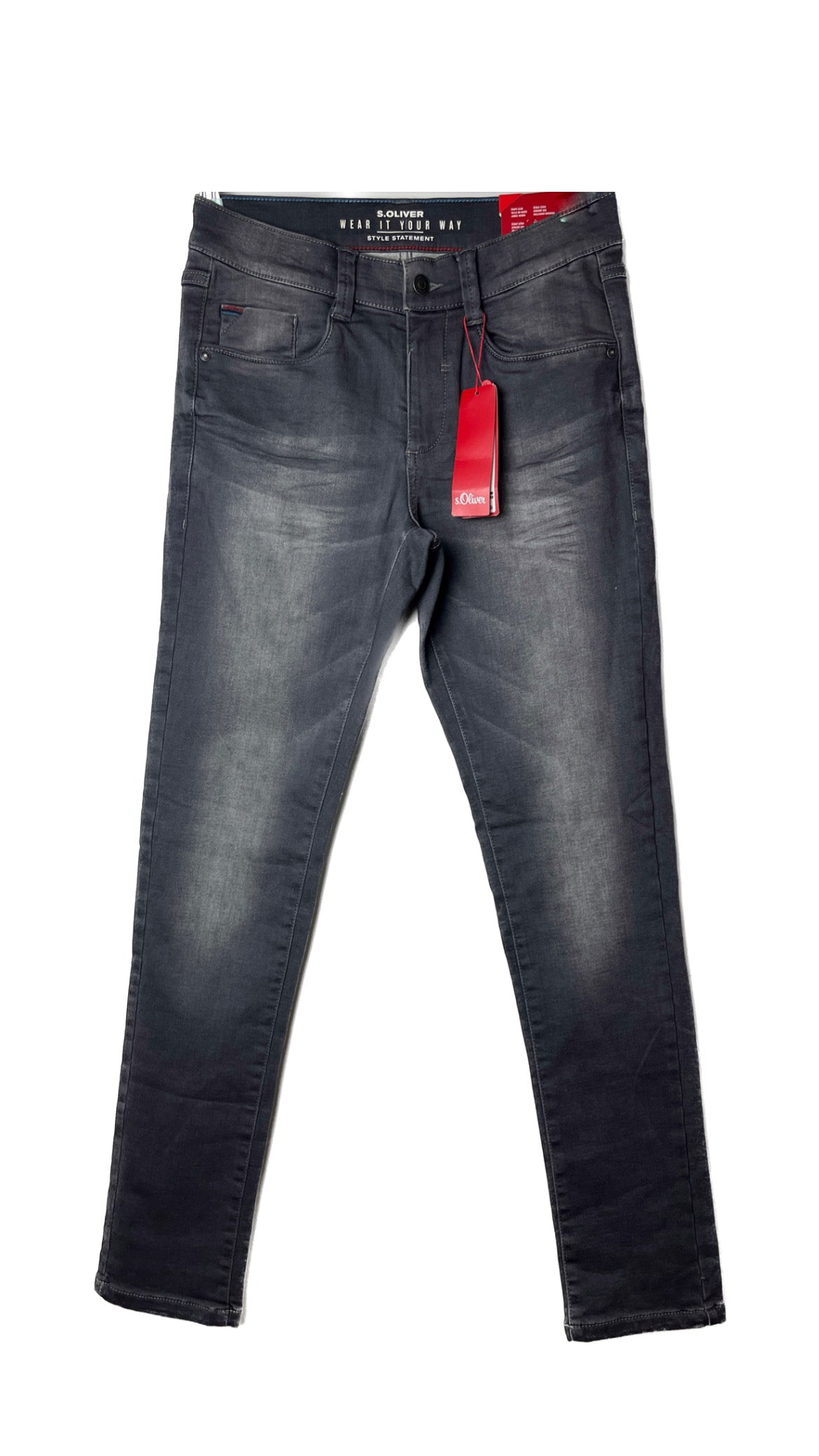 أوليفر الجينز الرمادي مناسب لعمر من 12 الي  13 عام - S.Oliver gray jeans