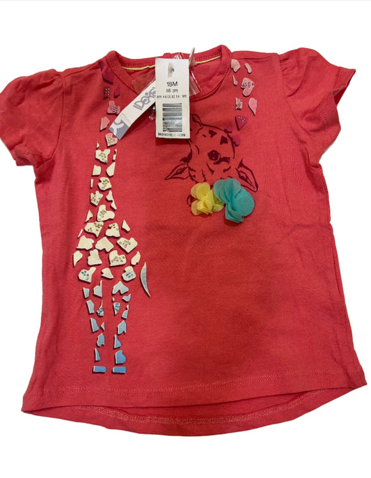 IDEXE Short sleeves cotton Tishirt for baby girl IDEXE تيشيرت قطن بأكمام قصيرة للفتيات الصغيرات