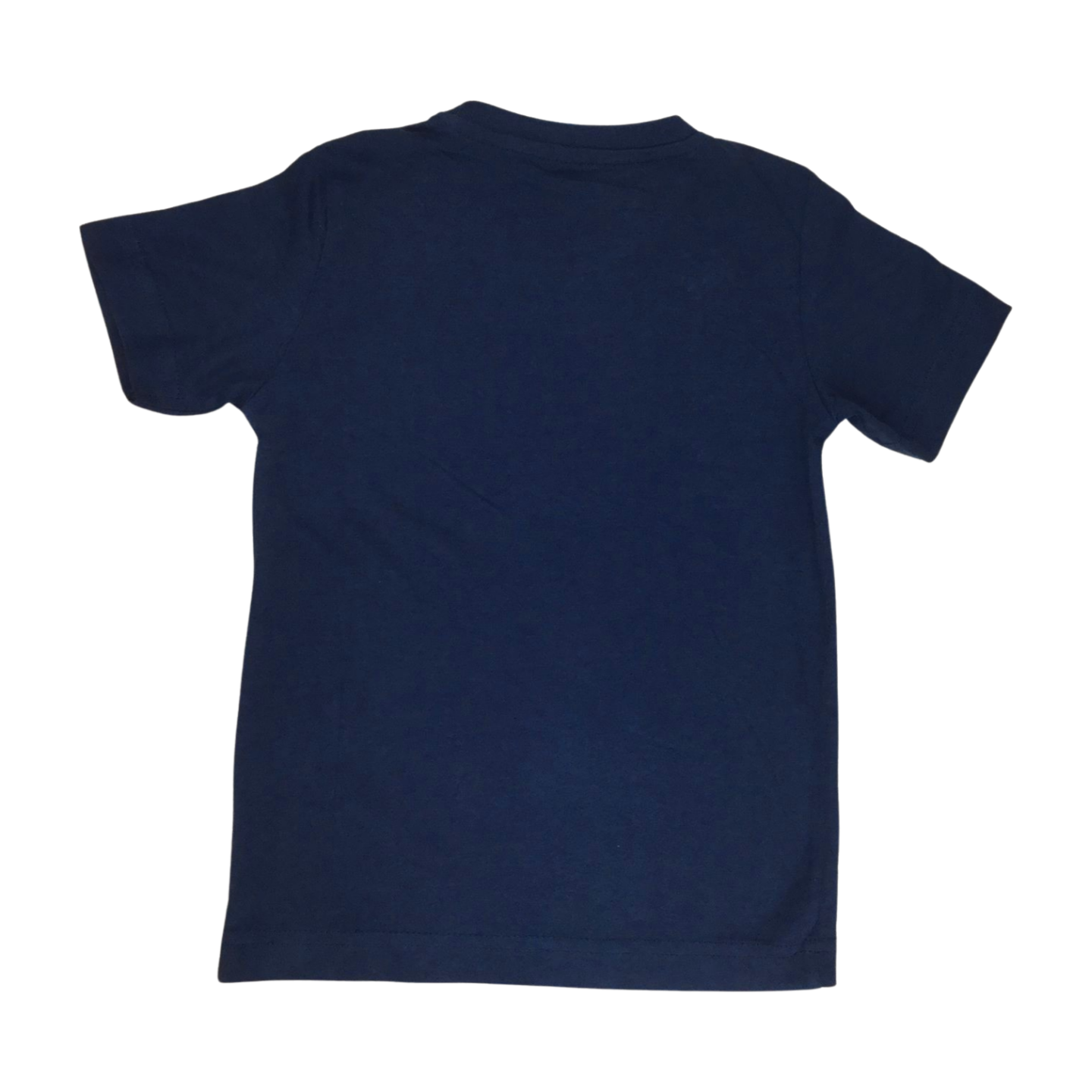 Dark Blue short Sleeves Cotton T-Shirt for Boys (2-3) Years تيشيرت قطن أزرق داكن بأكمام قصيرة للأولاد (2-3) سنوات