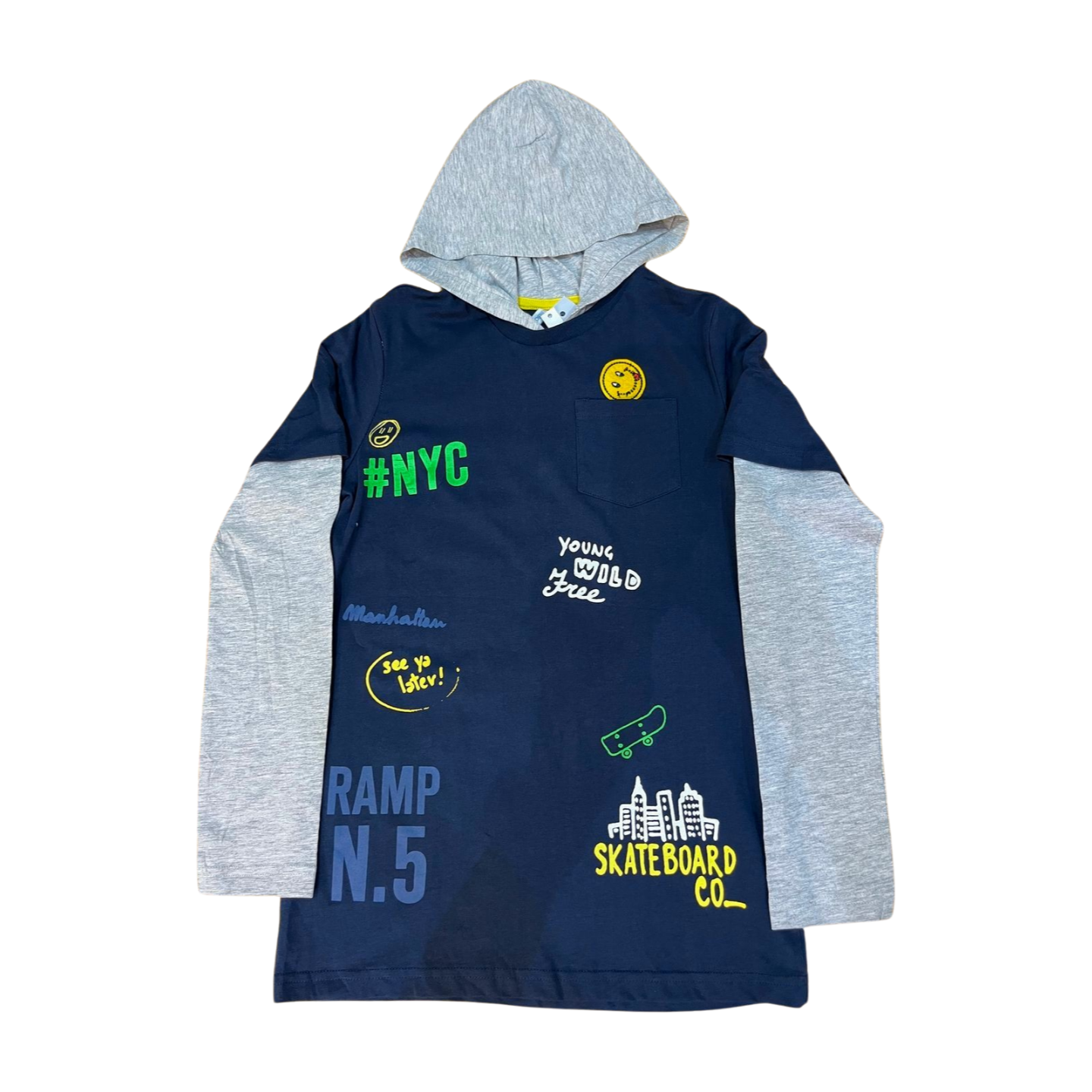 Nice mid season cotton shirt for boys 11-12 years old قميص قطني لطيف لمنتصف الموسم للأولاد من عمر 11 إلى 12 سنة