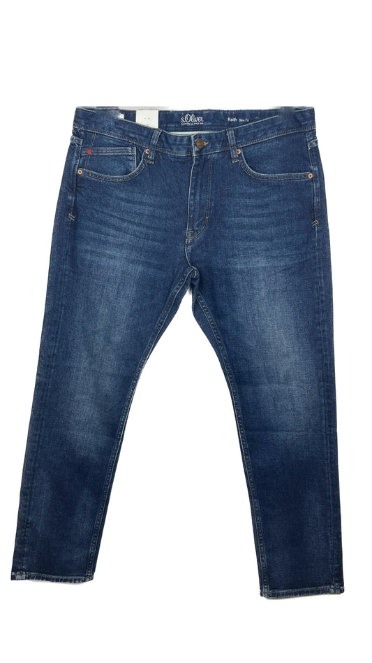 S.Oliver blue jeans 91 waist -  77 length cm  إس أوليفر الجينز الأزرق