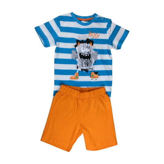 Nice set Kids T-Shirt and Short (36 Month) For boys طقم جميل تيشيرت وشورت للأطفال (36 شهر) للأولاد