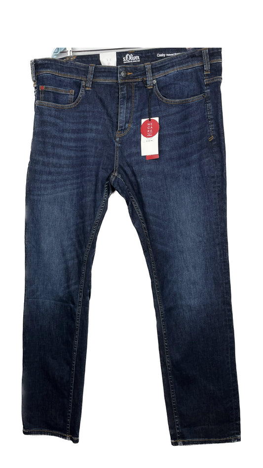 S.Oliver dark blue jeans S.Oliver 102 waist - 81 length ccm الجينز الأزرق الداكن