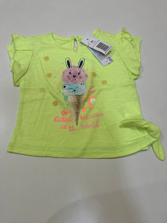 Cotton Tishirt for baby girl تيشيرت قطن بناتي