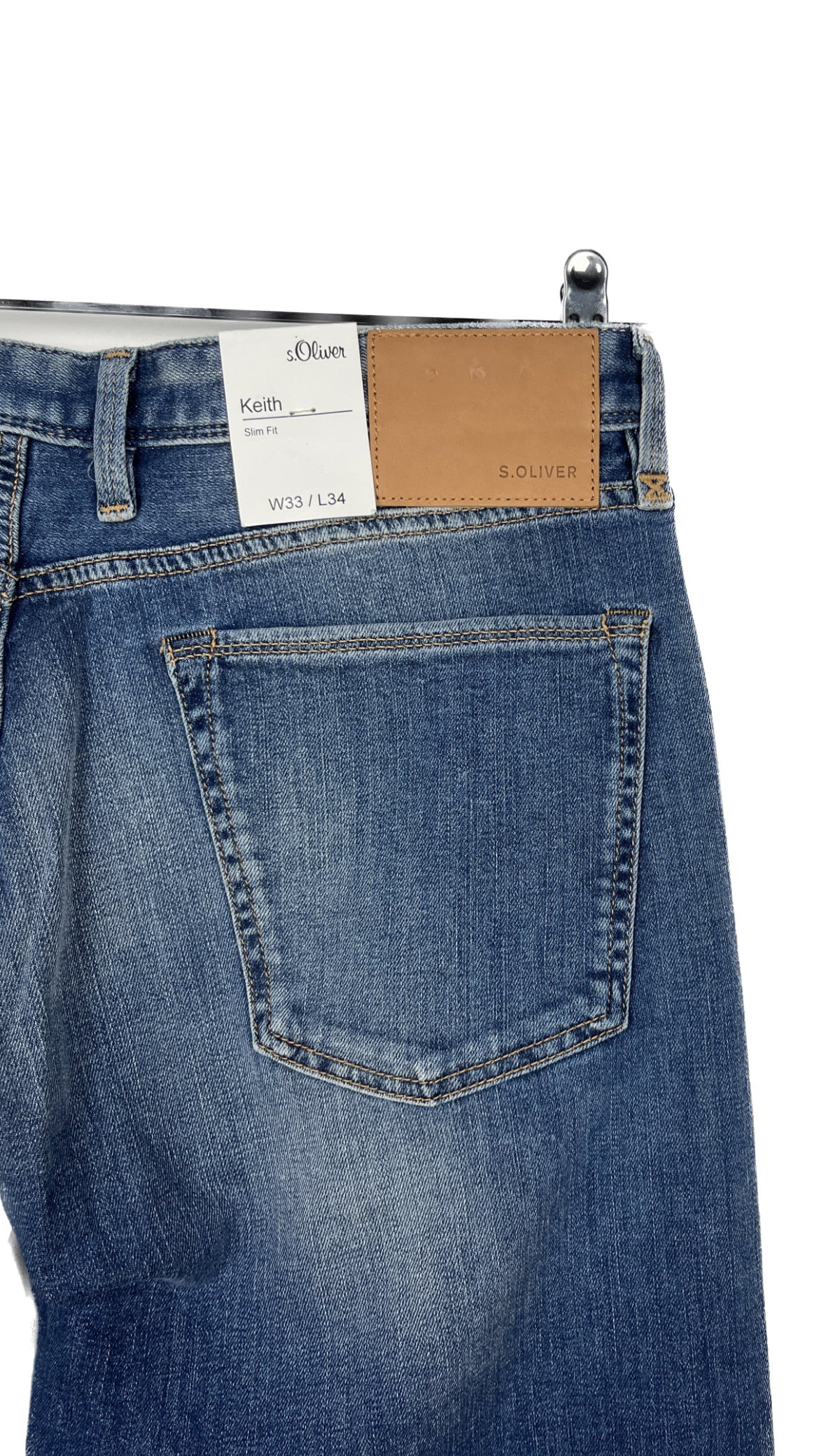 S.Oliver blue jeans 83.82 waist 86.36  length cm إس أوليفر الجينز الأزرق